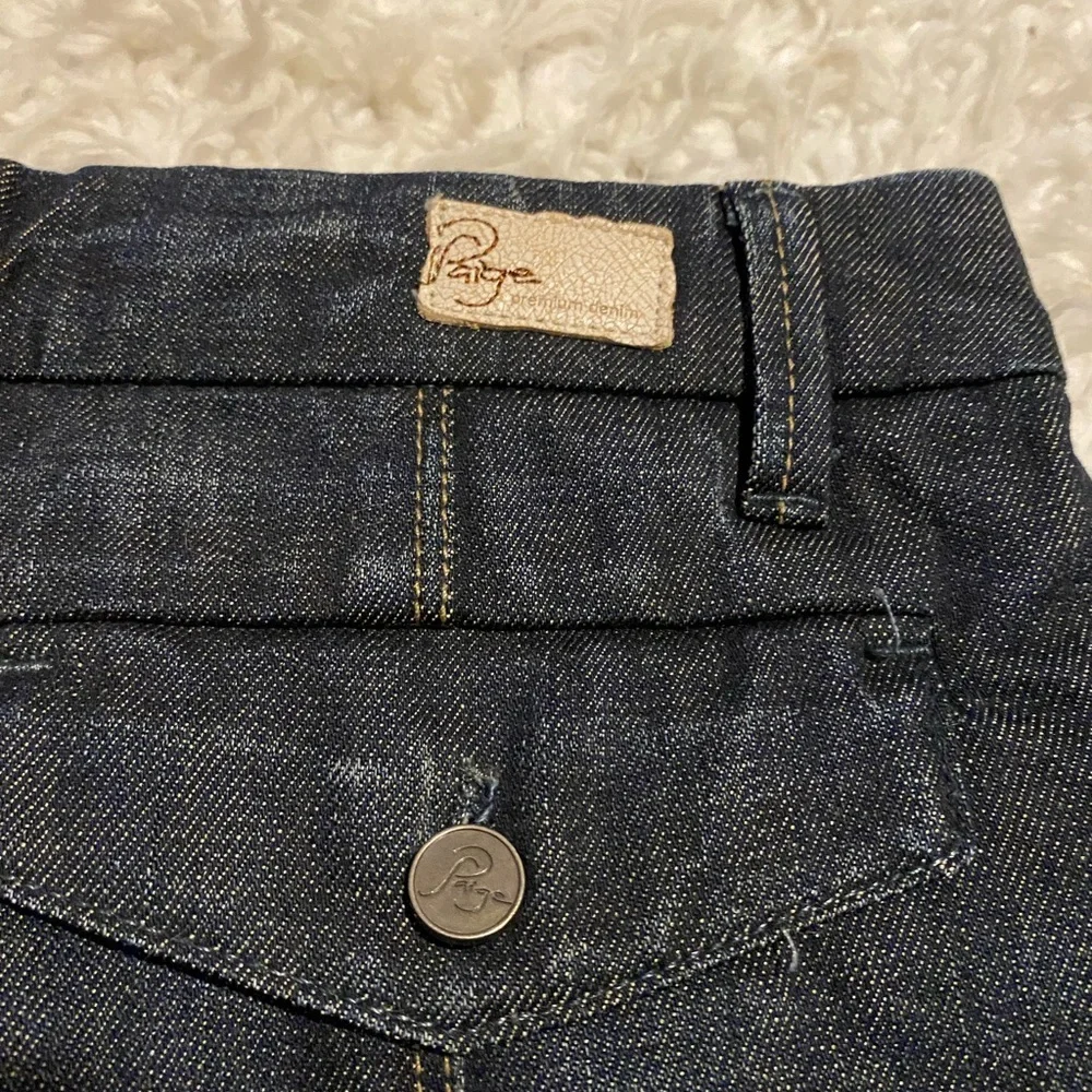 Vintage y2k Paige denim jean skirt 28 Pair-Fax pencil split skirt sk0024
